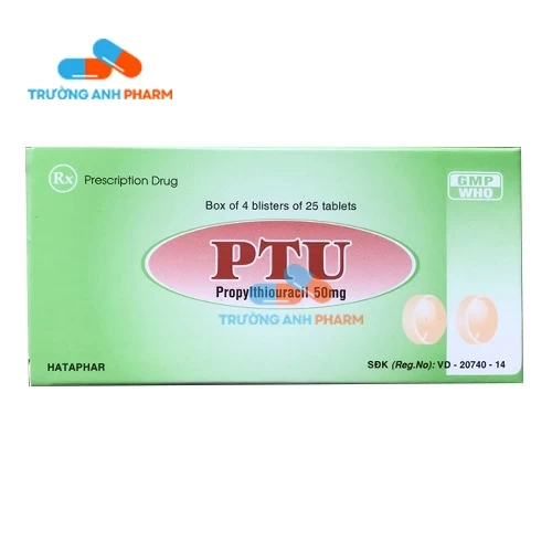 Thuốc Ptu 50Mg Hataphar - Hộp 4 vỉ x 25 viên