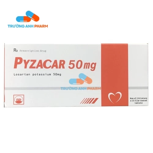 Thuốc Pyzacar 50Mg -   Hộp 2 vỉ x 15 viên