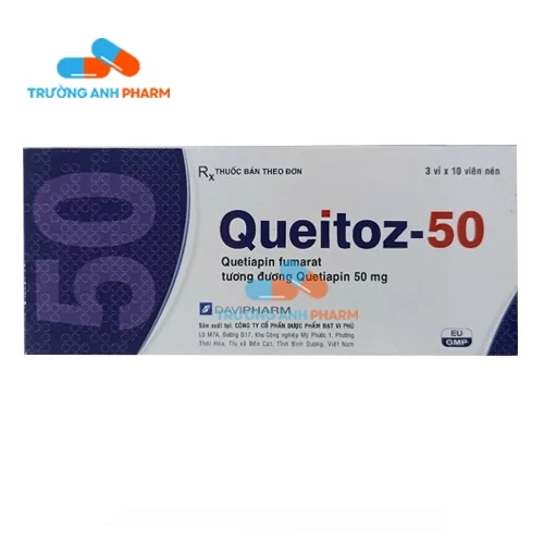 Thuốc Queitoz 50Mg - Hộp 3 vỉ x 10 viên