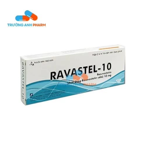 Thuốc Ravastel-10 - Hộp 2 vỉ x 14 viên