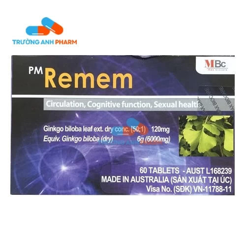 Thuốc Remem 120Mg - Hộp 4 Vỉ x 15 Viên