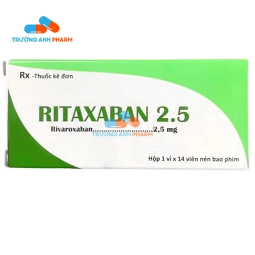 Thuốc Ritaxaban 2.5Mg -   HỘp 1 vỉ x 14 viên