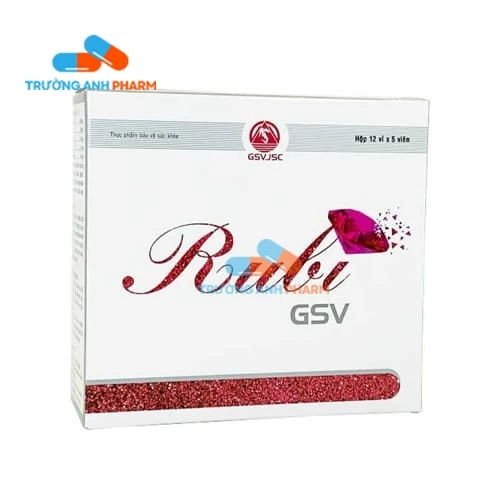 Thực Phẩm Bảo Vệ Sức Khỏe Rubi Gsv - Hộp 12 vỉ x 5 viên