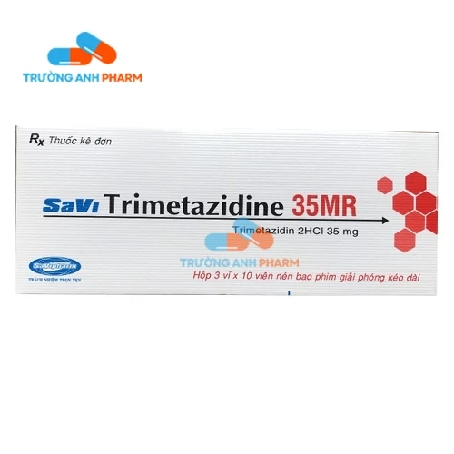 Thuốc Savi Trimetazidine 35Mr -   Hộp 3 vỉ x 10 viên