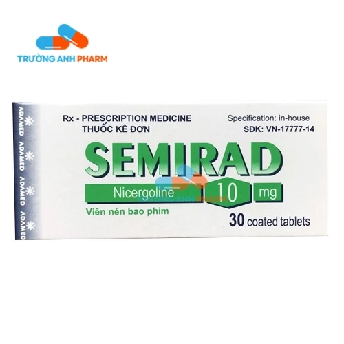 Thuốc Semirad 10Mg -  Hộp 3 vỉ x 10 viên