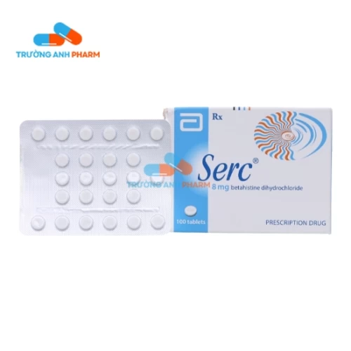 Serc 8Mg - Hộp 5 vỉ x 20 viên