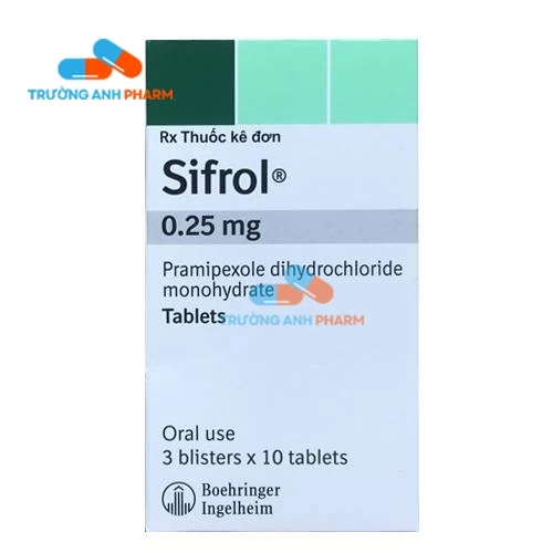 Thuốc Sifrol 0.25Mg -  Hộp 30 viên