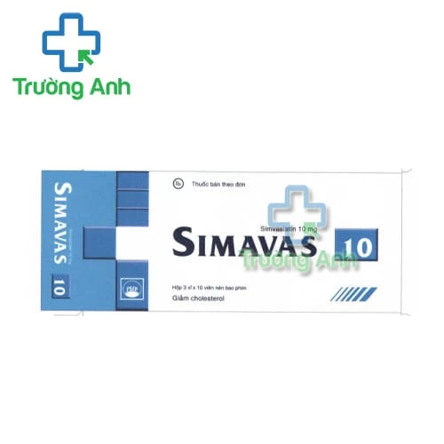 Simavas 10 Pymepharco - Thuốc giảm cholesterol