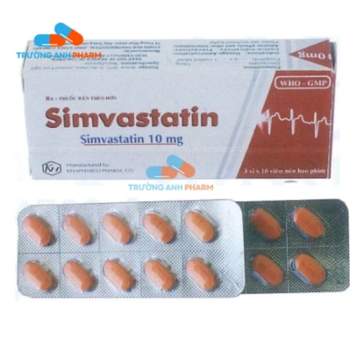 Simvastatin 10mg Khapharco - Thuốc điều trị tăng cholesterol máu