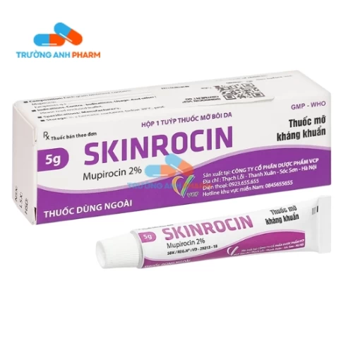 Thuốc Mỡ Bôi Da Skinrocin 2% - Hộp 1 tuýp thuốc mỡ 5g