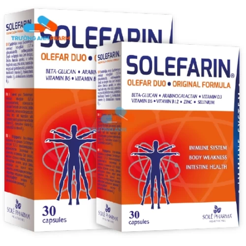 Solefarin - Sản phẩm bổ sung chất dinh dưỡng, tăng sức đề kháng cho cơ thể