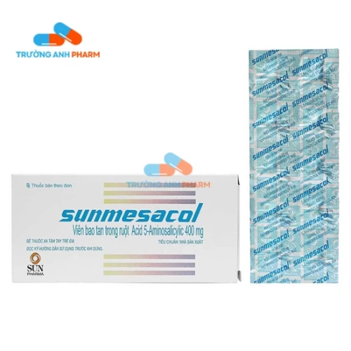 Thuốc Sunmesacol 400Mg - Hộp 5 vỉ x 10 viên