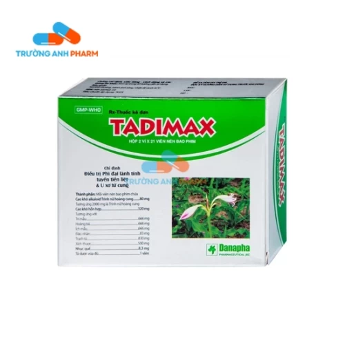 Thuốc Tadimax Danapha - Hộp 1 lọ 42 viên