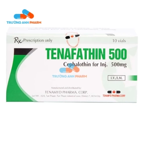 Tenafathin 500 Tenamyd - Thuốc bột pha tiêm điều trị nhiễm khuẩn nặng