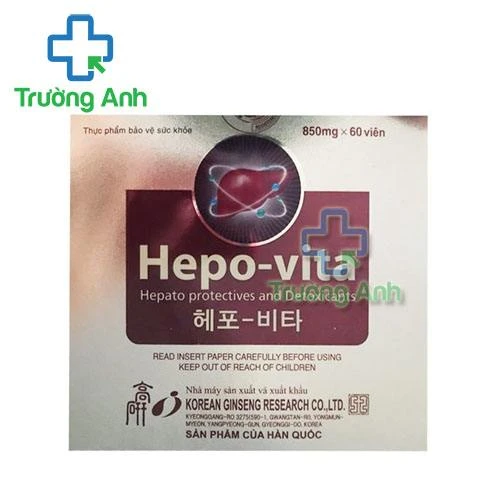 Thực Phẩm Bảo Vệ Sức Khỏe Hepo - Hộp 850mg x 60 viên