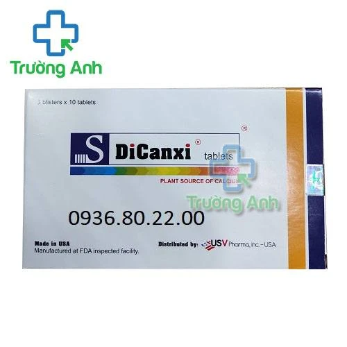 Thực Phẩm Bảo Vệ Sức Khỏe S Dicanxi Tablets - Hộp 10 viên x 3 vỉ