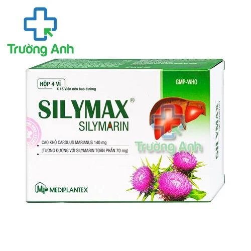 Thực Phẩm Bảo Vệ Sức Khỏe Silymax Silymarin 70Mg - Hộp 4 vỉ x 15 viên nén bao đường