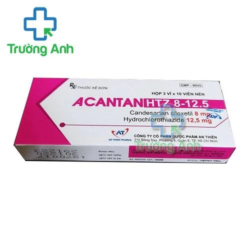 Thuốc Acantan Htz 8-12.5 - Hộp 3 vỉ x 10 viên