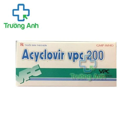 Thuốc Acyclovir Vpc 200 - Hộp 5 vỉ x 10 viên nén