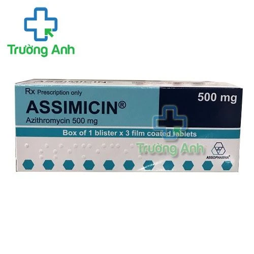 Thuốc Assimicin 500Mg - Hộp 1 vỉ x 3 viên