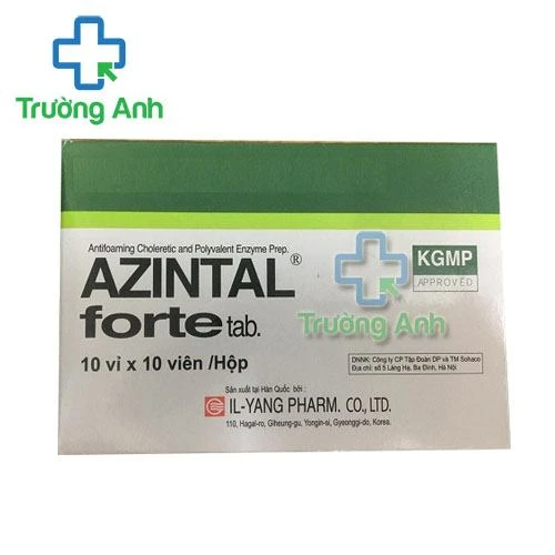 Thuốc Azintal Forte - Hộp 10 vỉ x 10 viên
