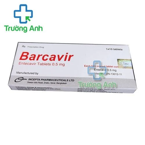 Thuốc Barcavir - Hộp 1 vỉ x 10 viên