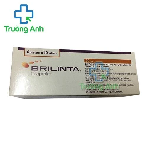 Thuốc Brilinta 90Mg - Hộp 6 vỉ x 10 viên