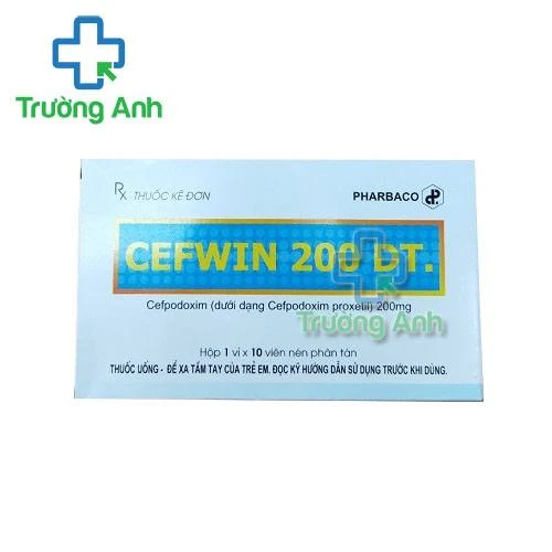Thuốc Cefwin 200 Dt - Hộp 1 vỉ x 10 viên