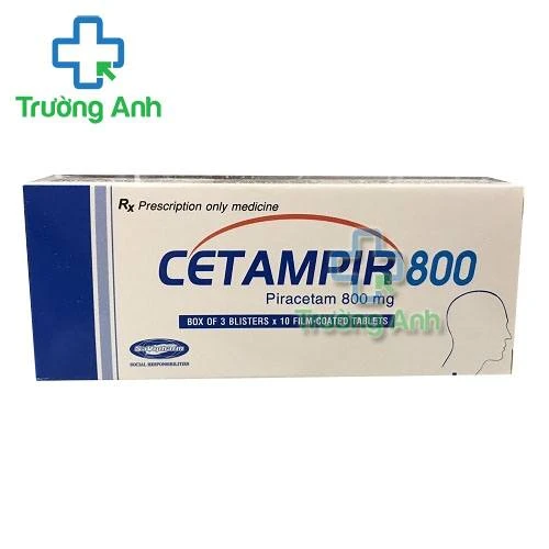 Thuốc Cetampir 800 Mg - Hộp 3 vỉ x 10 viên