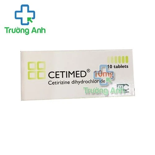 Thuốc Cetimed 10Mg - Hộp 3 vỉ x 10 viên