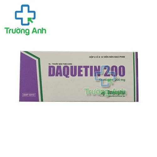 Thuốc Daquetin 200 Mg - Hộp 6 vỉ x 10 viên