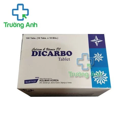 Thuốc Dicarbo Tablet - Hộp 10 vỉ x 10 viên