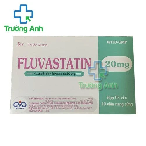 Thuốc Fluvastatin 20Mg Md -   Hộp 3 vỉ x 10 viên.