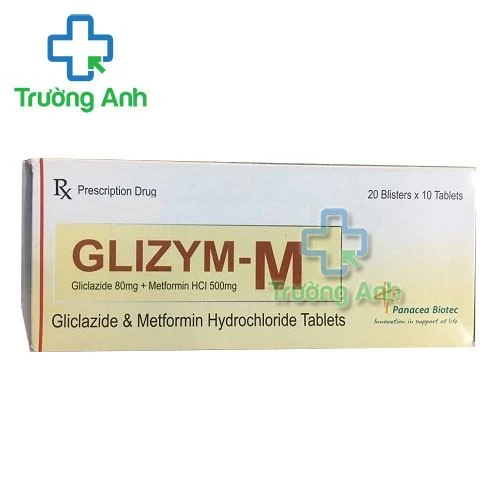 Thuốc Glizym-M 80Mg/500Mg - Hộp 20 vỉ x 10 viên