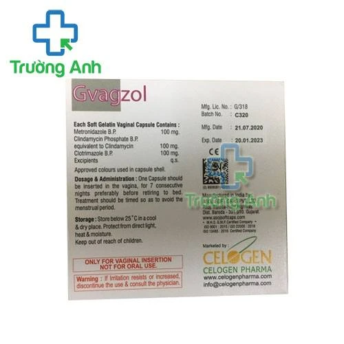 Thuốc Gvagzol -  HỘp 7 viên đặt