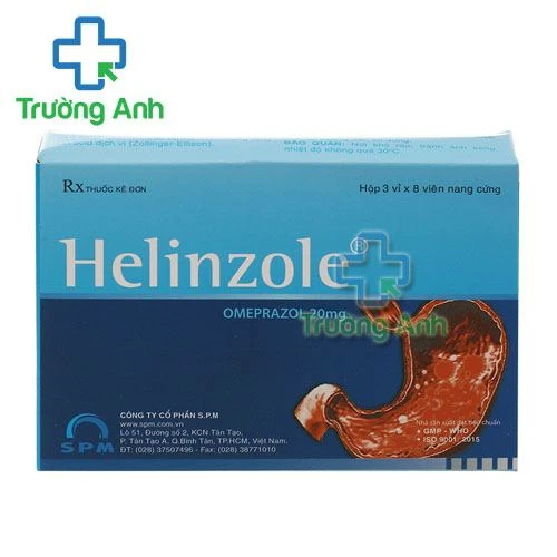 Thuốc Helinzole 20Mg - Hộp 3 vỉ x 8 viên