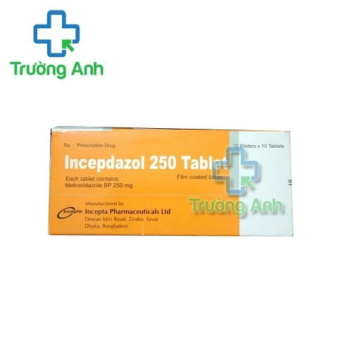 Thuốc Incepdazol 250 Tablet - Hộp 10 vỉ x 10 viên