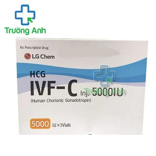 Thuốc Ivf-C Inj 5000Iu -  Hộp 3 lọ + 3 ống 1ml dung môi NaCl 0,9%