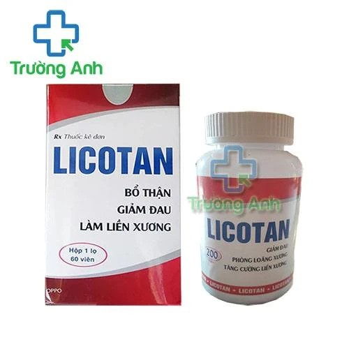 Thuốc Licotan - Hộp 1 lọ 60 viên