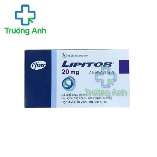 Thuốc Lipitor 20Mg -  Hộp 3 vỉ x 10 viên