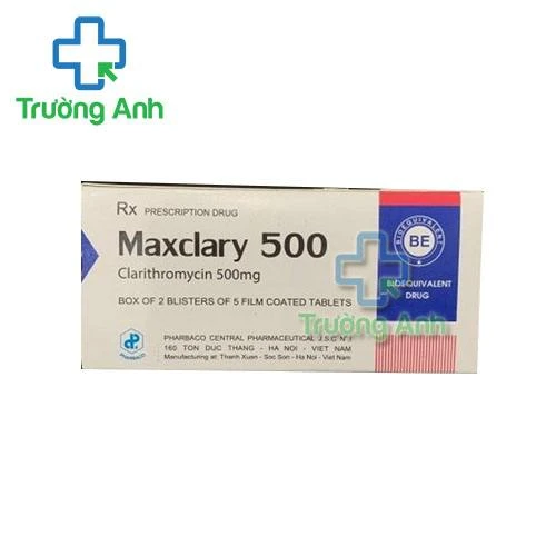 Thuốc Maxclary 500 Mg - Hộp 2 vỉ x 5 viên
