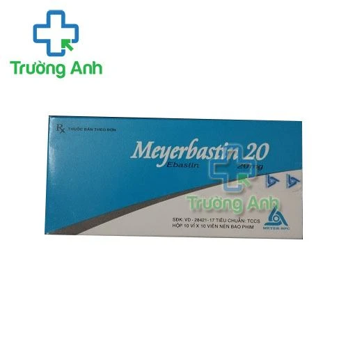 Thuốc Meyerbastin 20 Mg - Hộp 10 vỉ x 10 viên (vỉ nhôm-PVC)