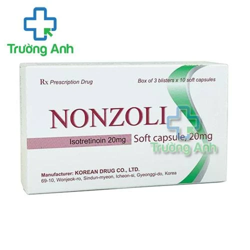 Thuốc Nonzoli 20Mg -   Hộp 3 vỉ x 10 viên
