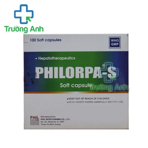 Thuốc Philorpa S - Hộp  20 vỉ x 5 viên nang mềm