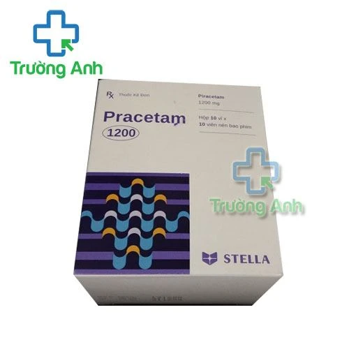 Thuốc Pracetam 1200 Stella -  Hộp 10 vỉ x 10 viên