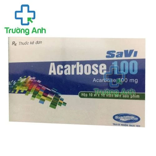 Thuốc Savi Acarbose 100Mg - Hộp 10 vỉ x 10 viên