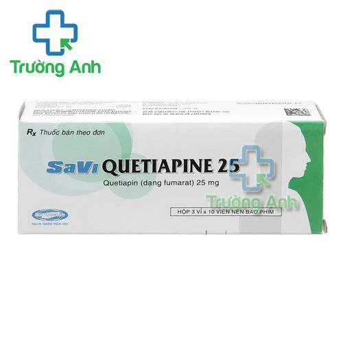 Thuốc Savi Quetiapine 25Mg - Hộp 3 vỉ x 10 viên