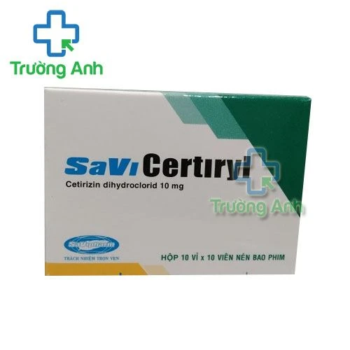 Thuốc Savicertiryl 10Mg - Hộp 10 vỉ x 10 viên