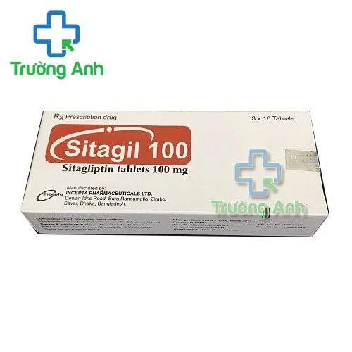 Thuốc Sitagil 100 Mg - Hộp 1 vỉ x 10 viên