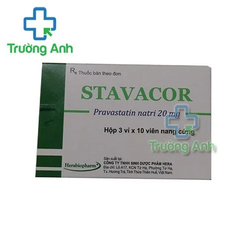 Thuốc Stavacor 20Mg - Hộp 3 vỉ x 10 viên